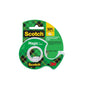 Το Scotch® Magic™ Αόρατη Ταινία (19 mm x 25 m) από την 3M Deutschland GmbH έρχεται σε πράσινη και κίτρινη χειροκίνητη συσκευή, χρησιμοποιεί 50% λιγότερο πλαστικό· το λογότυπο της 3M φαίνεται κάτω δεξιά στη συσκευασία.