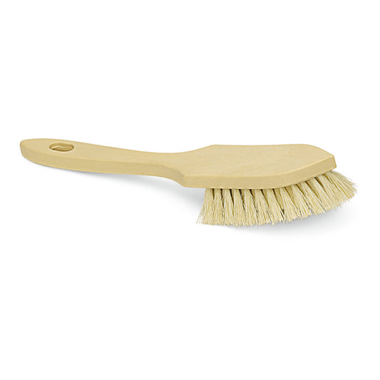 Die Nölle Profi Brush Stielbürste 28 cm, mittelhart, aus hitzebeständigem Thermo-PET von Nölle Profi Brush Bürsten- & Pinseltechnik e.K., mit Loch am Griff, ist auf weißem Hintergrund abgebildet.