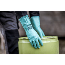 NITRAS GREEN BARRIER FLEX, γάντια χημικής προστασίας, πράσινο