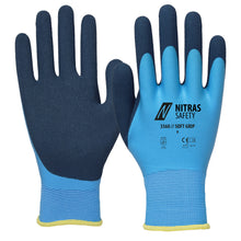 NITRAS SOFT GRIP, γάντια συναρμολόγησης, γαλάζιο / σκούρο μπλε