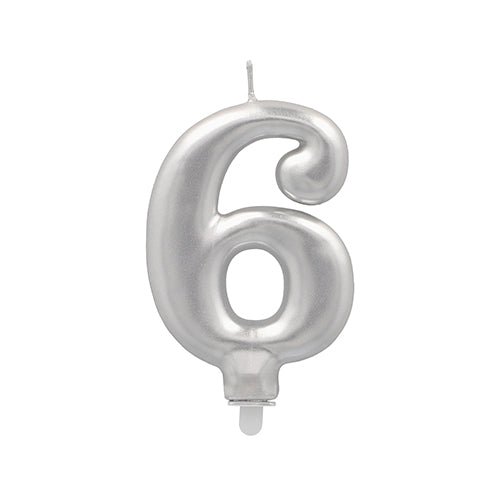 Το PAPSTAR GmbH κερί με αριθμούς με βάση 7 εκ. "ασημί" είναι ένα μεταλλικό ασημί κερί με αριθμούς - ιδανικό για γενέθλια και ειδικές γιορτές.