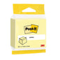 Ένας κύβος Post-it® Notes της 3M Deutschland GmbH, κίτρινος, 76x76 mm, 450 φύλλα ανά μπλοκ, συσκευασμένος ξεχωριστά. Περιέχει το λογότυπο Post-it και είναι από χαρτί πιστοποιημένο κατά 100% από PEFC.