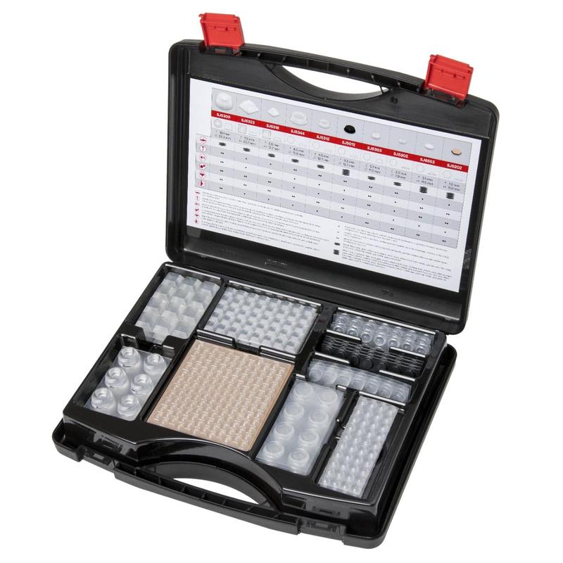 3M™ Bumpon™ Set 017 ελαστικοί buffers, θήκη με περισσότερα από 700 τεμάχια, διάφανη και μαύρη | Συσκευασία (1 σετ)