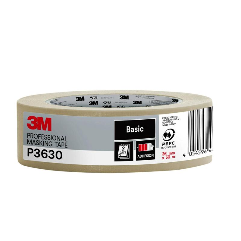 3M™ Painter's Masking Tape P3630, ταινία κάλυψης για ακριβείς εργασίες βαφής