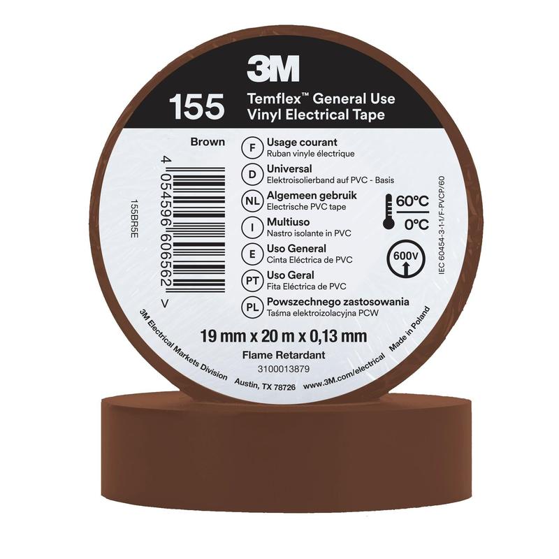 3M™ Temflex™ Vinyl Insulation Tape 155 - 19mm x 20m