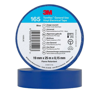 3M™ Temflex™ Vinyl Electrical Tape 165 Blue