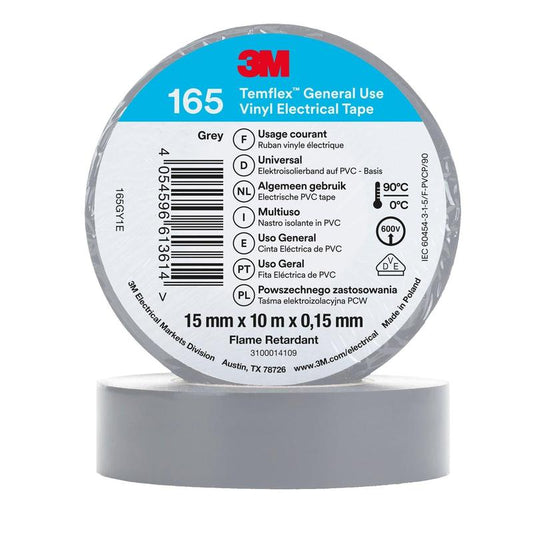 3M™ Temflex™ Vinyl Electrical Tape 165 Grey