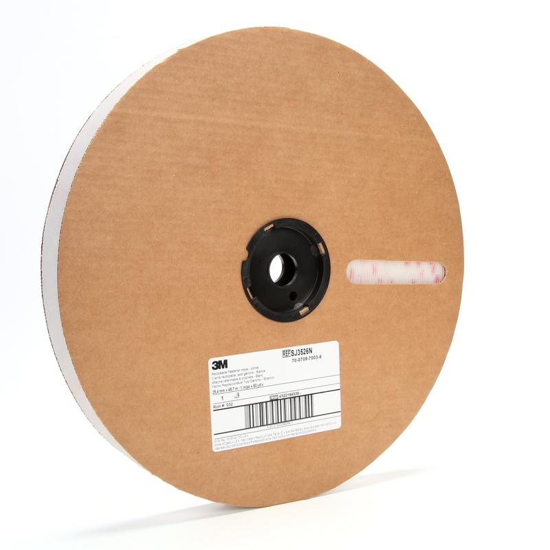 3M™ Hook Tape SJ3526N, Λευκό - Αφαιρούμενοι συνδετήρες Velcro