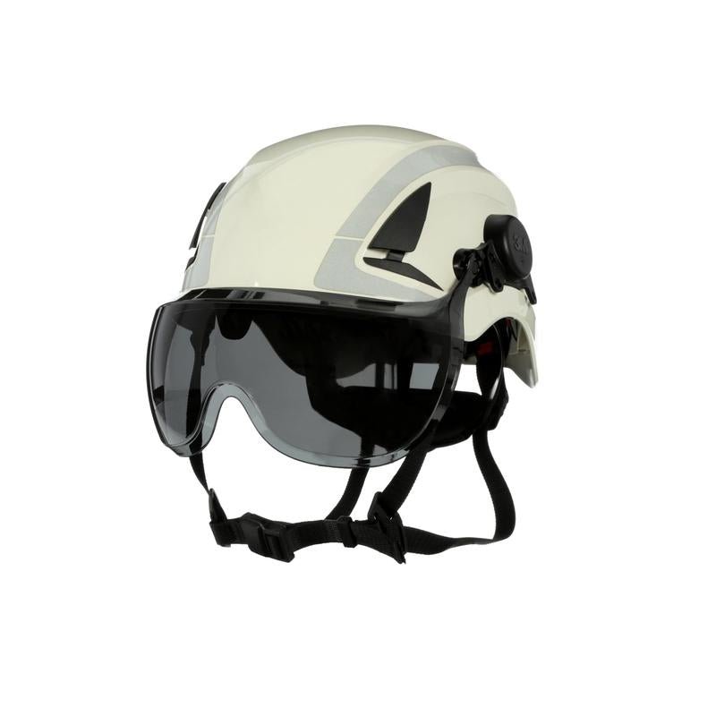 Κοντή προσωπίδα 3M™ SecureFit™ για σκληρά καπέλα της σειράς X5, X5000 και X5500, γκρι, επίστρωση κατά της ομίχλης/αντι γρατσουνιές, πολυανθρακικό, X5-SV02-CE | Συσκευασία (1 τεμάχιο)