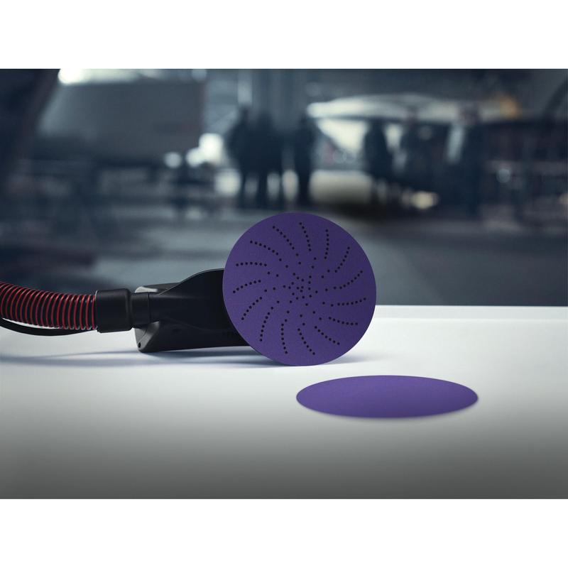 Δίσκος λείανσης υφασμάτων 3M Xtract™ Cubitron™ II 900DZ, 150mm, 150+, πολλαπλών οπών | Συσκευασία (50 τεμάχια)