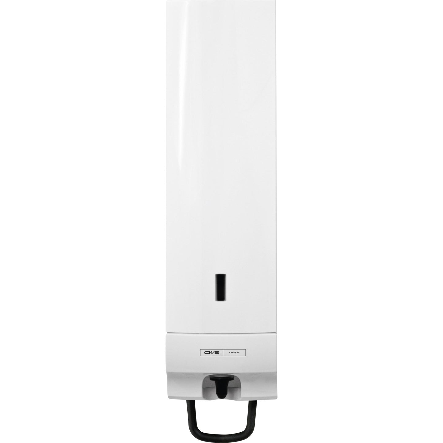 Ο διανομέας αφρού σαπουνιού CWS ParadiseLine Foam Universal με λευκό πάνελ είναι ένας επιτοίχιος διανομέας με μαύρο κουμπί και παράθυρο ένδειξης στάθμης - ιδανικός για υγιεινούς χώρους πλυσίματος.