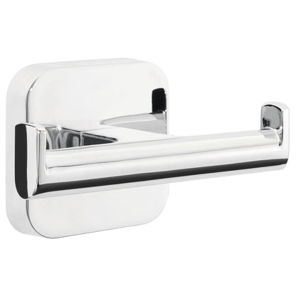tesa ELEGAANT Design-Haken doppelt, Metall, verchromt, inkl. Klebelösung