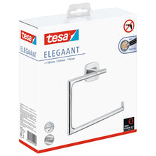 tesa ELEGAANT Handtuchring, Metall, verchromt, inkl. Klebelösung