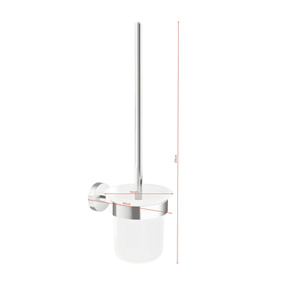tesa SMOOZ Toilettenbürste, selbstklebend, verchromtes Metall