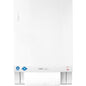 Ο CWS ParadiseLine Stoffhandtuchspender Dry Slim Non-Touch, inklusive Panel weiß, είναι ένας λευκός επιτοίχιος διανομέας που προσφέρει υγιεινή, χωρίς επαφή διανομή πετσετών. Ένα ρολό εκδίδεται εν μέρει στο κάτω μέρος.