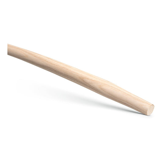 Το κοντάρι τύπου Τ Nölle Profi Brush μήκους 1.100 mm από φλαμουριά, καμπυλωτό με καμπή τύπου «E», για φτυάρια και σκαπάνες (DIN 2015200), της εταιρείας Nölle Profi Brush Bürsten- & Pinseltechnik e.K., έχει ανοιχτό χρώμα, λεία επιφάνεια και στρογγυλεμένο άκρο.