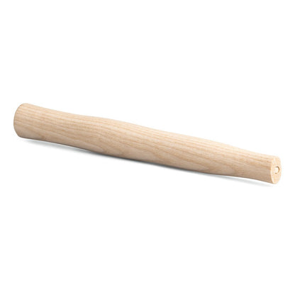 Ένα λείο, ακατέργαστο στέλεχος σφυριού Nölle Profi Brush από ξύλο φλαμουριάς για σφυριά της εταιρείας Nölle Profi Brush Bürsten- & Pinseltechnik e.K., με ελαφρώς κωνικά άκρα, βρίσκεται πάνω σε λευκό φόντο.