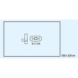 Πανί άκρου FD PP 245x320* 3cm* κρεπ περιτύλιγμα | Συσκευασία (10 τεμάχια)