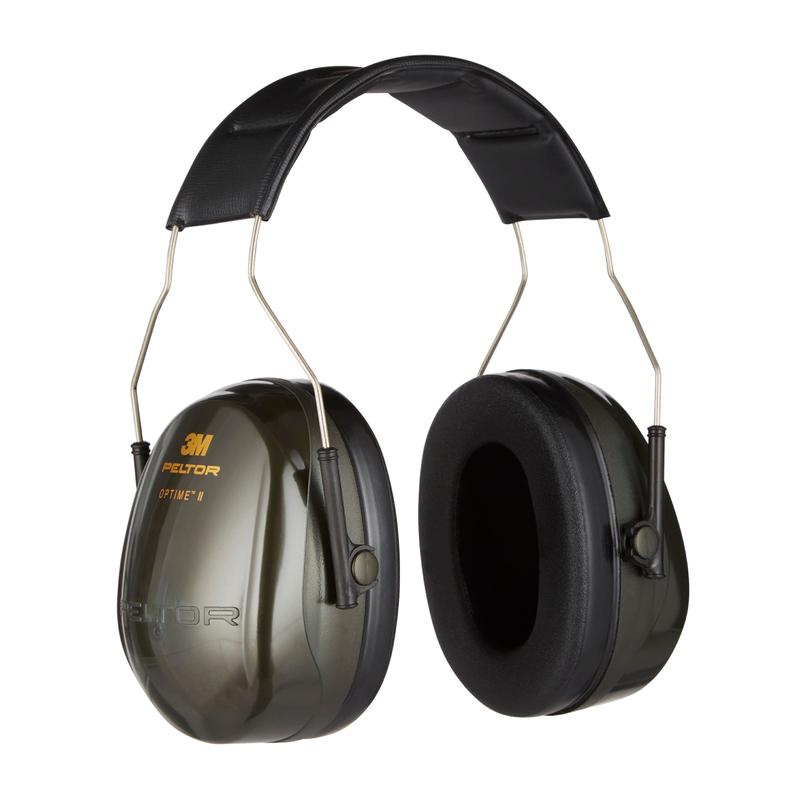 Ένα ζευγάρι 3M™ PELTOR™ Optime™ II προστατευτικών ακουστικών H520A της 3M Deutschland GmbH, με πράσινα καψάκια αυτιών, μαξιλαρωμένη ταινία κεφαλής και SNR 31 dB μείωση θορύβου. Η συσκευασία περιέχει 1 τεμάχιο.