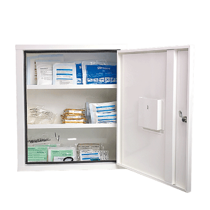 Verbandschrank EUROSAFE weiß Füllung Standard DIN 13169