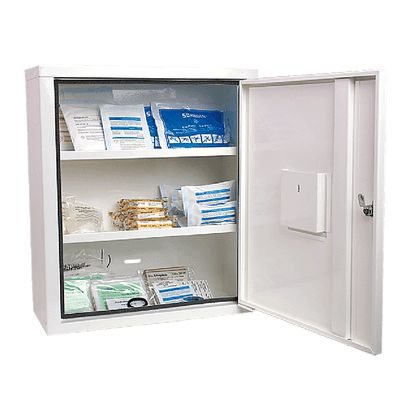 Verbandschrank EUROSAFE weiß Füllung Standard DIN 13169