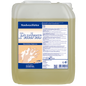 Der 10-Liter-Dr. Schnell PUDRAS ohne Duft und Farbstoffe der DR.SCHNELL GmbH & Co. KGaA ist hypoallergen, hautschonend und wird in einem blau-weiß beschrifteten Behälter mit Anwendungshinweisen und Handwaschbildern geliefert.