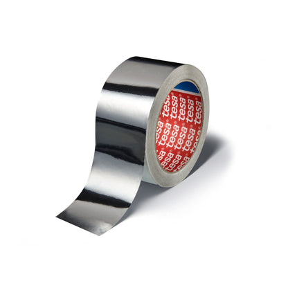 tesa 50565 Aluminium Aluminiumklebeband ohne Liner, silber 50 m x 50 mm