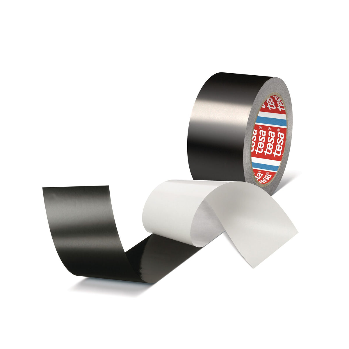 tesa 50577 Aluminiumband, 25 m x 50 mm, schwarz-matt