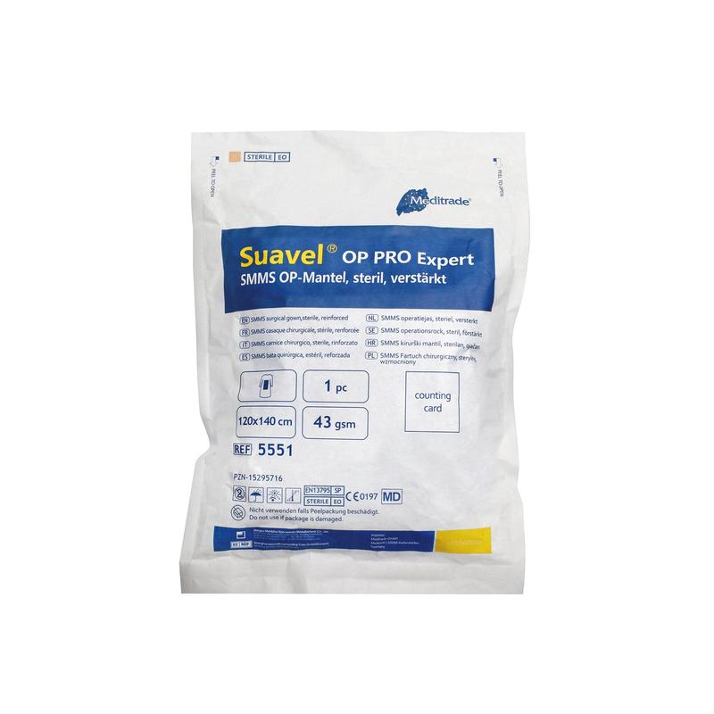 Suavel OP PRO Expert SMMS; Γρ. MDIN EN 13795 SP; 43g Αποστειρωμένο 120 x 140 | Κουτί (30 πακέτα)