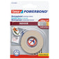 tesa Powerbond INDOOR Montageklebeband, weiß 1,5 m x 19 mm