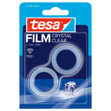 tesafilm CRYSTAL CLEAR, διαφανές, κρυστάλλινο, σε συσκευασία blister, 10 m x 19 mm