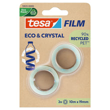 tesafilm Eco & Crystal, διαφανές, σε συσκευασία blister, 10 m x 19 mm