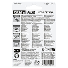tesafilm Eco & Crystal, διαφανές, σε συσκευασία blister, 10 m x 19 mm
