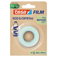 tesafilm Eco & Crystal, διαφανές, σε συσκευασία blister, 33 m x 19 mm