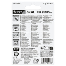 tesafilm Eco & Crystal, διαφανές, σε συσκευασία blister, 33 m x 19 mm