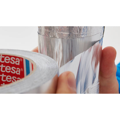 tesa 60630 Alu Klebeband, 50 m x 50 mm, silber-matt – Anwendung