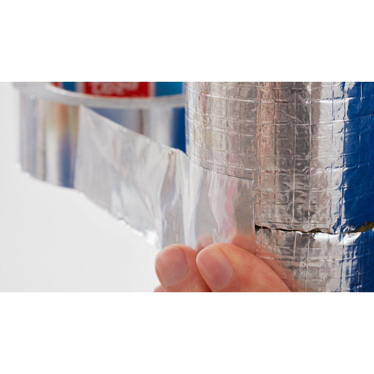 tesa 60650 Alu Klebeband, 50 m x 50 mm, silber-matt – Anwendung