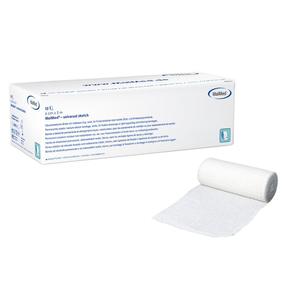 MaiMed-Universal stretch, χωρίς τσέλο Μόνιμα ελαστικός επίδεσμος, 10 τεμάχια/κουτί