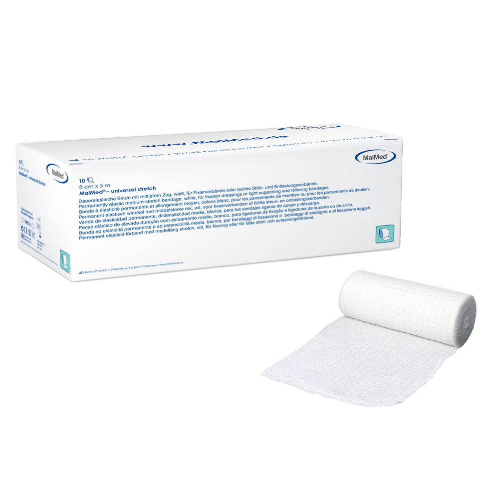 MaiMed-Universal stretch, χωρίς τσέλο Μόνιμα ελαστικός επίδεσμος, 10 τεμάχια/κουτί