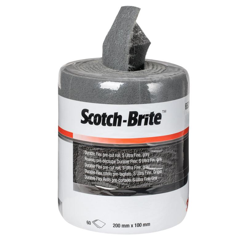 Scotch-Brite™ Durable Flex μη υφασμένο ρολό DF-RL, 100 mm x 10 m, SiC UFN | Συσκευασία (1 ρολό)