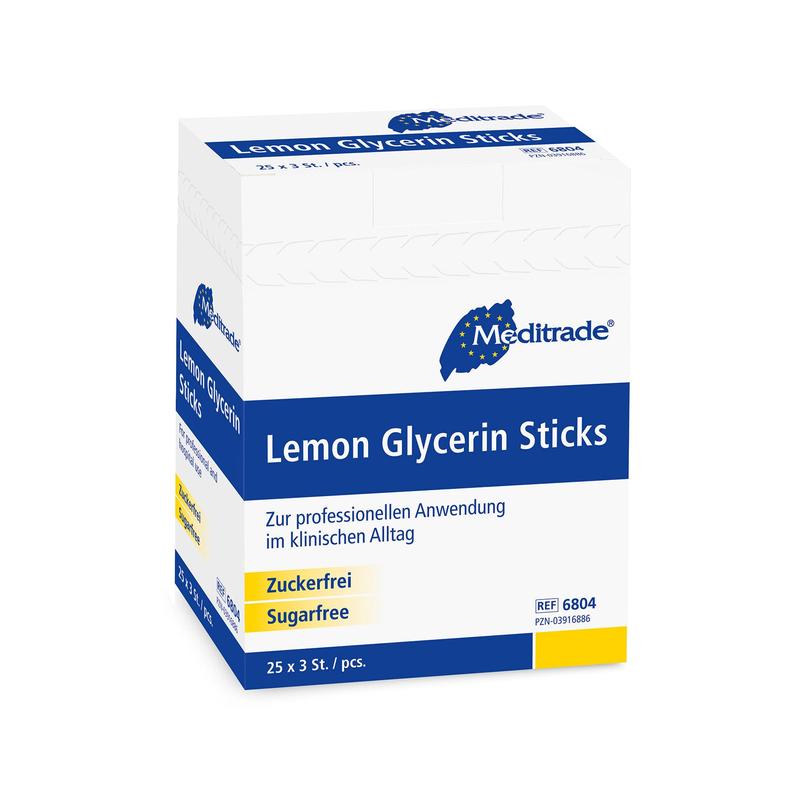 Στικ Meditrade Lemon Glycerin Stick | Συσκευασία (25 τεμάχια)