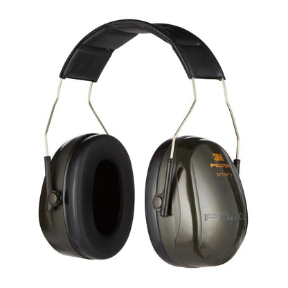 Τα 3M™ PELTOR™ Optime™ II προστατευτικά ακουστικά H520A της 3M Deutschland GmbH προσφέρουν προστασία ακοής με τιμή SNR 31 dB, διαθέτουν μαξιλαρωμένη μαύρη ταινία κεφαλής και πράσινα καψάκια αυτιών και παρέχονται ως μεμονωμένη συσκευασία.