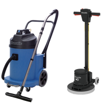 Numatic μονό δίσκο μηχάνημα HFM1515R / ESM σετ 2B με ηλεκτρική σκούπα νερού WV900-2 και PadLoc Trei | Συσκευασία (1 τεμάχιο)