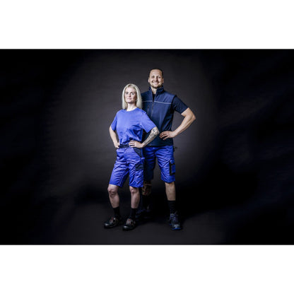NITRAS MOTION TEX LIGHT, παντελόνι εργασίας, κοντό, royal blue / navy blue