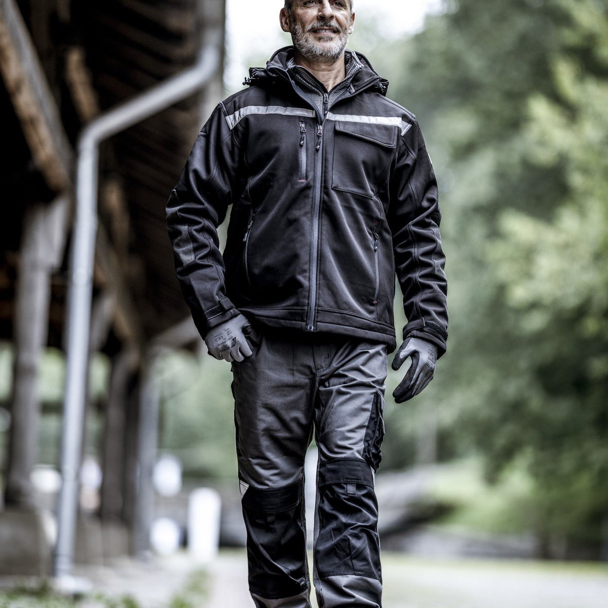 NITRAS MOTION TEX PLUS, σακάκι softshell, μαύρο