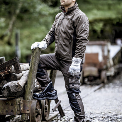 NITRAS MOTION TEX LIGHT, σακάκι softshell, καφέ / μαύρο