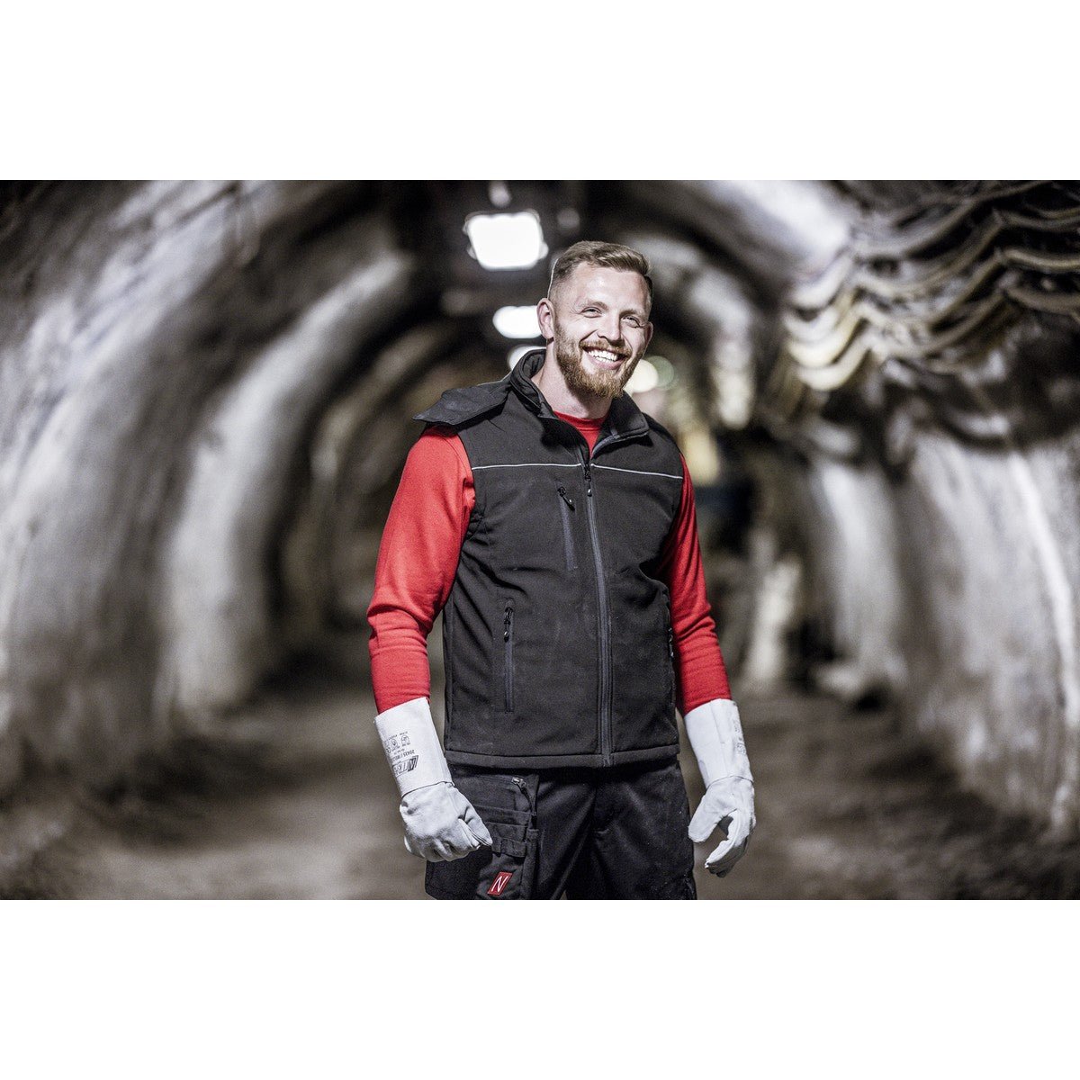 NITRAS MOTION TEX LIGHT, γιλέκο softshell, μαύρο