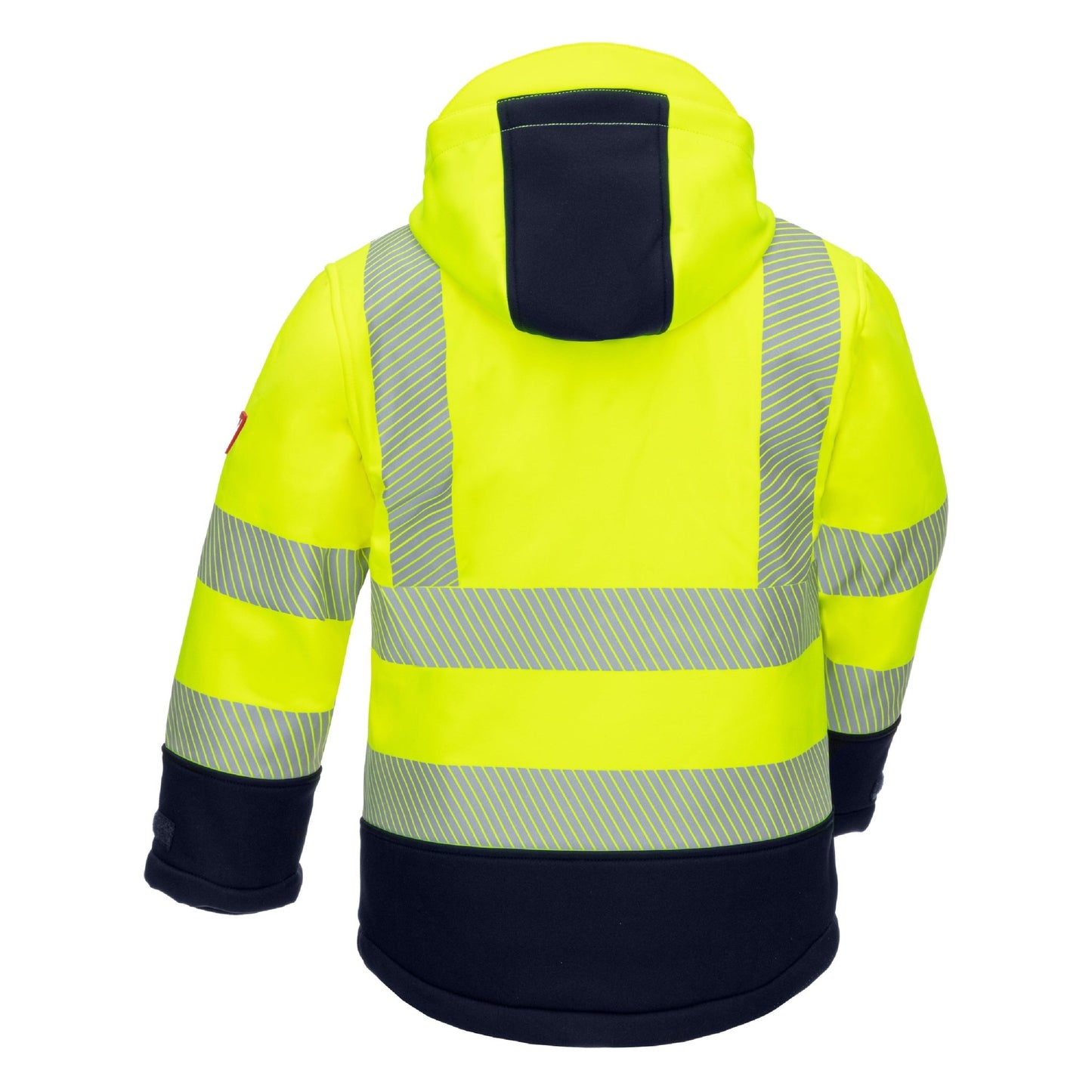NITRAS MOTION TEX VIZ PLUS KIDS, χειμερινό μπουφάν υψηλής ορατότητας, κίτρινο νέον / μπλε ναυτικό