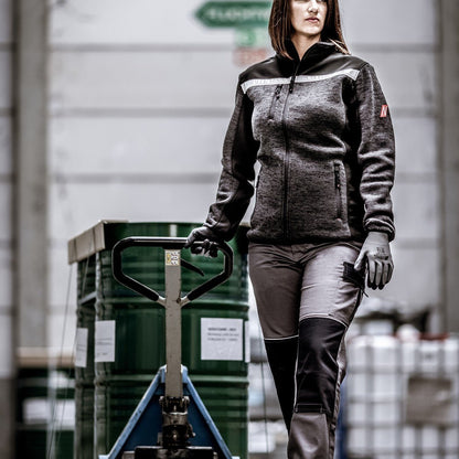 NITRAS MOTION TEX PLUS, πλεκτό μπουφάν softshell, μαύρο