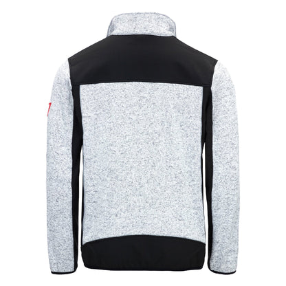 NITRAS MOTION TEX PLUS, πλεκτό σακάκι softshell, ανοιχτό γκρι / μαύρο